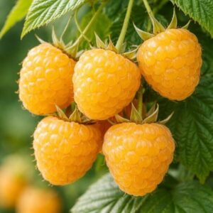Folytontermő sárga málna (Rubus idaeus 'Fallgold')