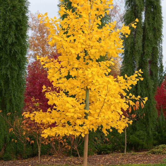Oszlopos páfrányfenyő (Ginkgo biloba 'Saratoga')