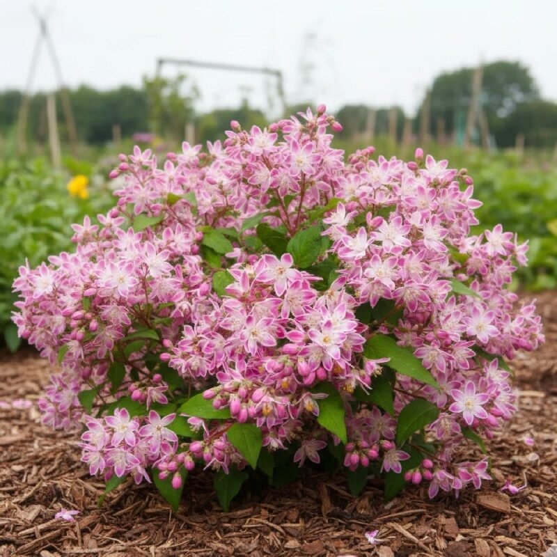 Rózsaszín gyöngyvirágcserje (Deutzia hybrida 'Pink Pompon')
